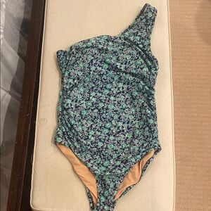 J.Crew one strap bathing suit. Size large worn once.